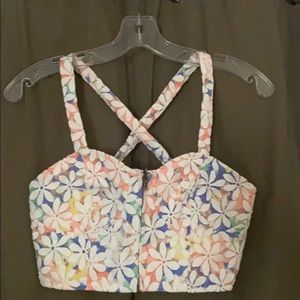Floral crop top